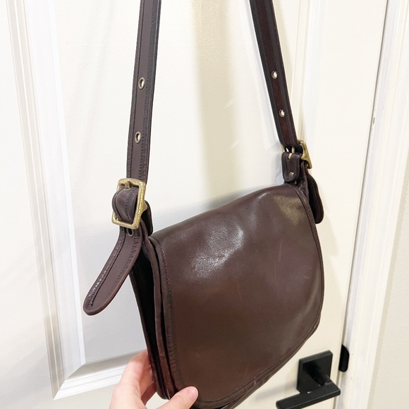 Vintage Coach Patricia's Legacy Bag in dark brown leather Crossbody Style 9951 - Picture 5 of 12